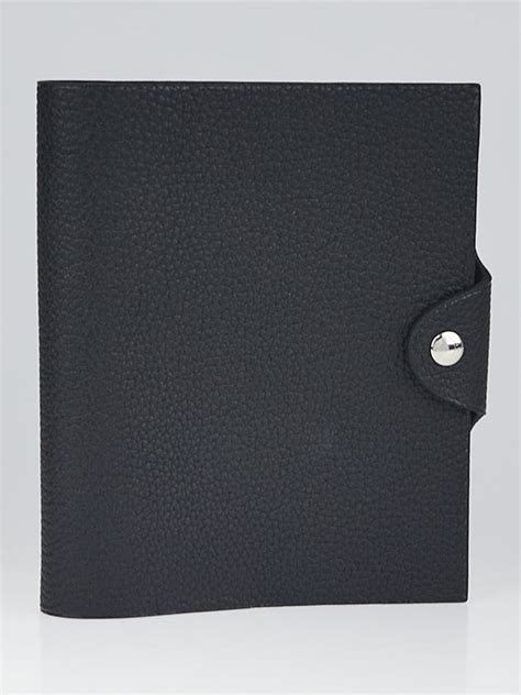 hermes black togo leather ulysses pm agenda notebook|Hermes Ulysse Pm Togo Leather Notebook Cover .